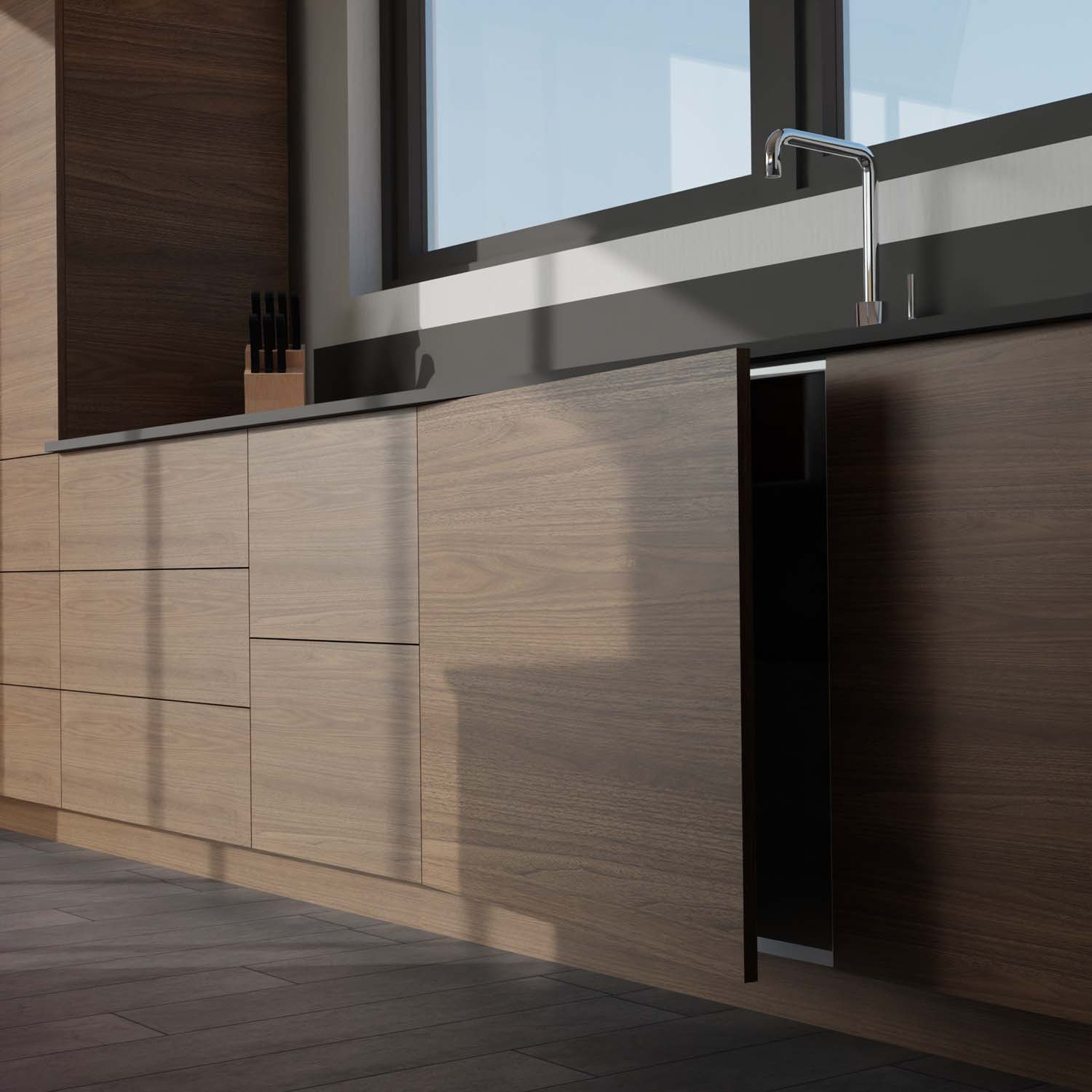 coloris panneaux Nice Walnut H