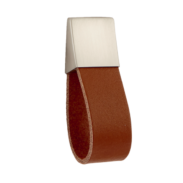 Bottone in pelle Safari - Marrone chiaro