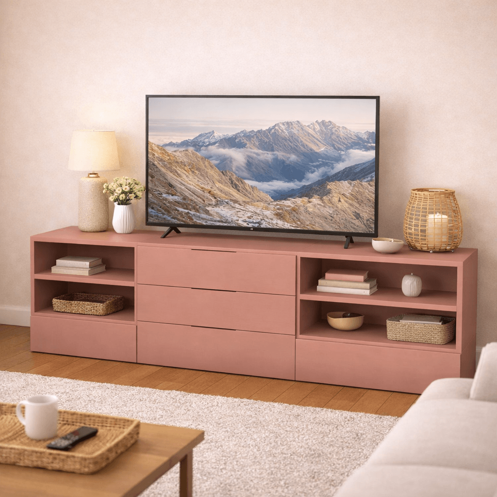 MTV8-2 (1) Meuble TV sur mesure ergonomique