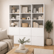 Libreria su misura a tre file