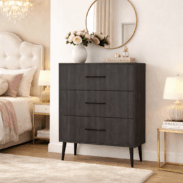 Elegante cassettiera su misura con piedini