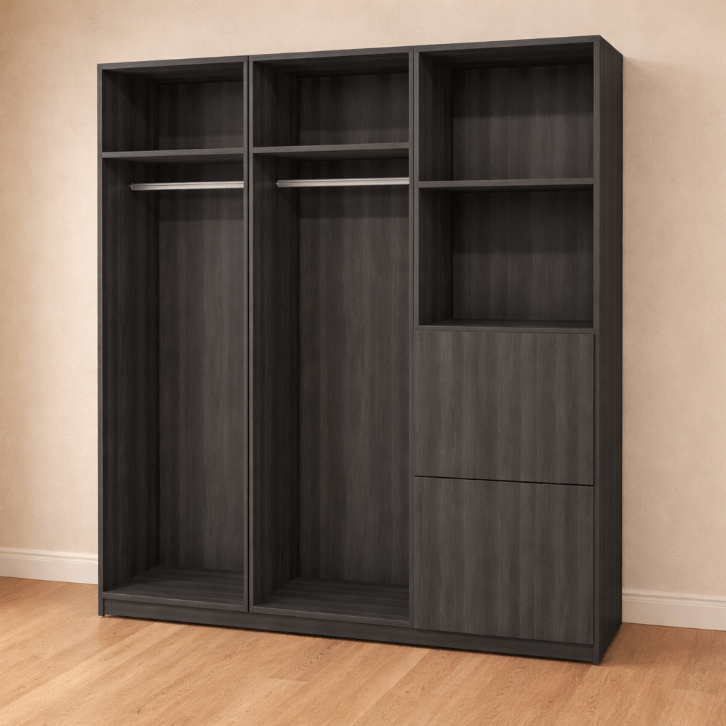 dressing2-1 Dressing sur mesure sans porte double penderies