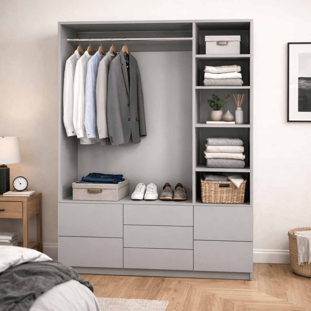 dressing5-2 Dressing sur mesure avec tiroirs et penderie